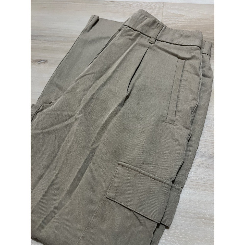 Old Navy Women's Pants Size S Taylor Straight Trouser Khaki Pleated High Rise